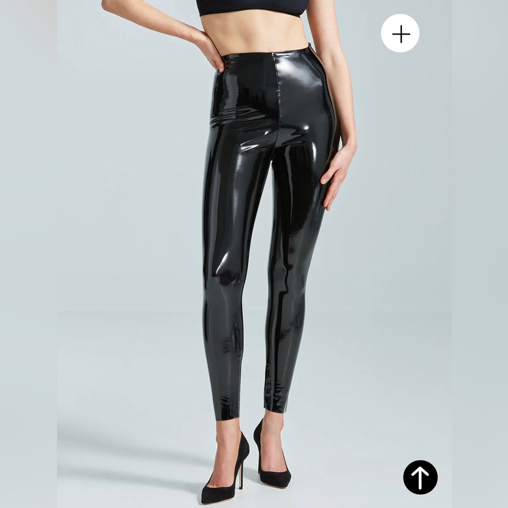 Commando latex leggings